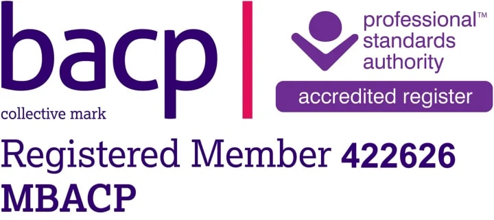 BACP-Logo: Registriertes Mitglied 422626, MBACP